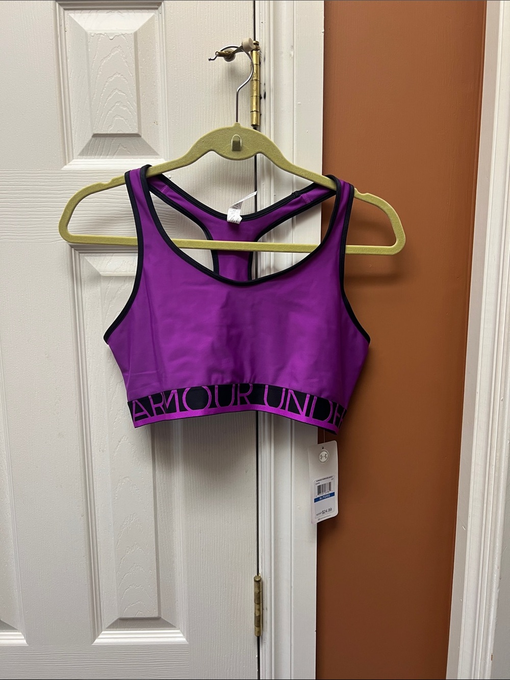 Under Armour Purple Racerback Medium Support Sports Bra